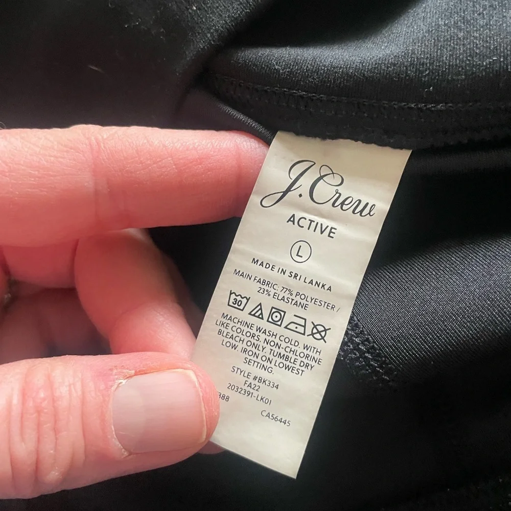 J. Crew Black Mini Skirt (with shorts)